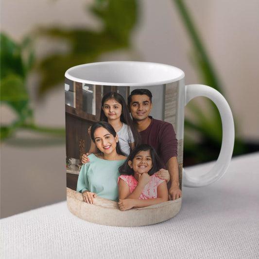 Customized|Personalized Photo on Coffee Mug|Cup for Gift - White Ceramic Mugs Name Gifts for Birthday 350 ml