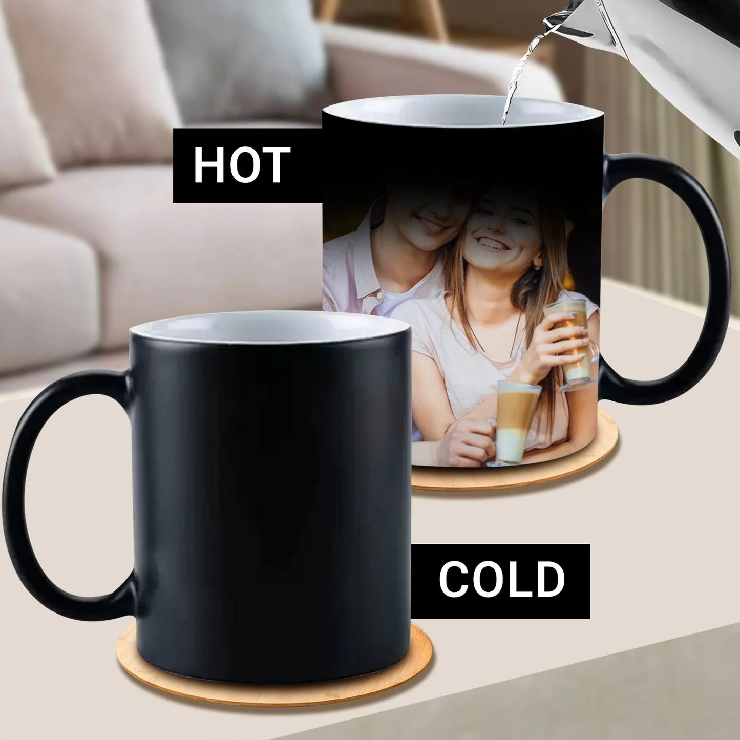 Personalized Magic Mug – Custom Heat-Sensitive Color Changing Mug with Photo Print
