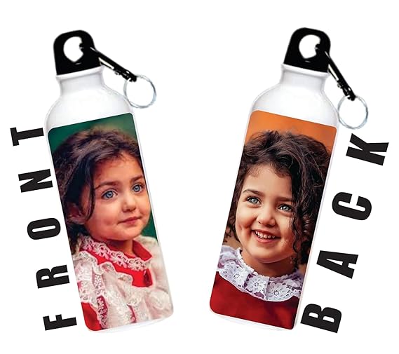 customized 1water bottle 750ml with 2 photo