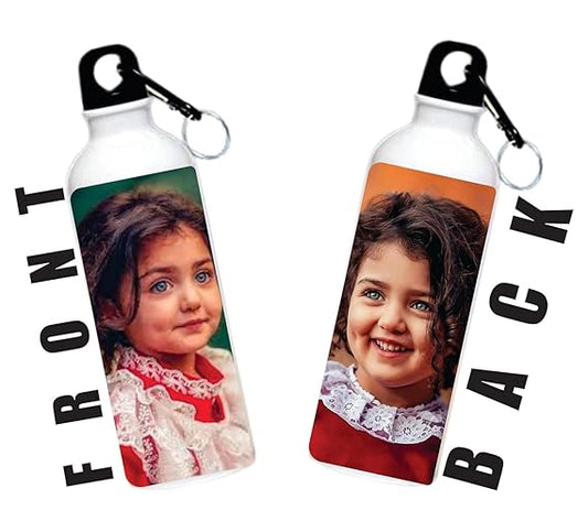 customized 1water bottle 750ml with 2 photo