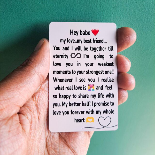 Customized Wallet Card - Your Photo, Illustration Or Bitmoji, Message, Spotify Song Code Backside Best For Special Occasion Gift For Loved One For Thanksgiving (Your Upload)